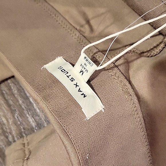 ❤️ NWT! MAX STUDIO HIGH RISE WIDE LEG PULL ON EASY PANTS, MEDIUM - Picture 4 of 6